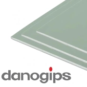 Гипсокартон 1200*2500*9,5 мм влагостойкий DANOGIPS (72л)